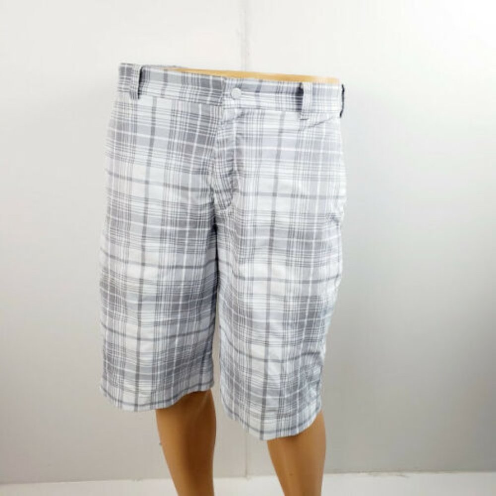 Nike Golf Dri Fit Mens Tour Plaid Shorts Size 32